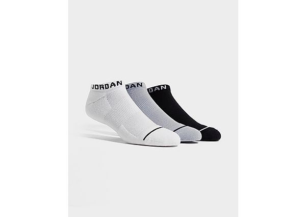 Jordan 3 Pack Dri-FIT No-Show Socks - White