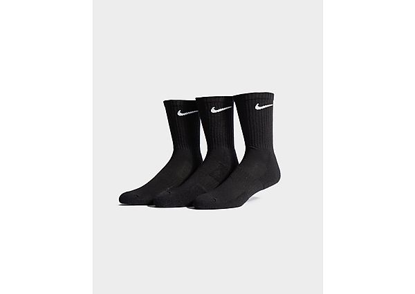Nike 3-Pack Cushioned Crew Socks - Black
