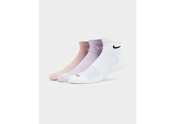Nike 3-Pack Everyday Plus Cushioned Ankle Socks - White