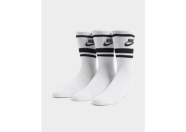 Nike 3 Pack Essential Stripe Socks - White