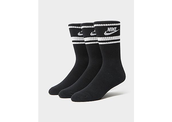Nike Essential Stripe Socks (3 Packs) - Black