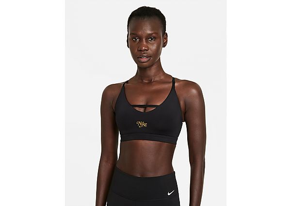 Nike Nike Dri-FIT Indy Femme Women's Light-Support Padded Strappy Sports Bra - Black