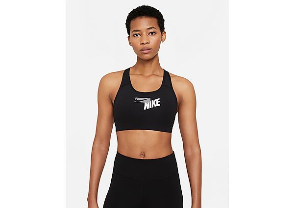 Nike Nike Swoosh Women's Medium-Support 1-Piece Pad Logo Sports Bra - Black
