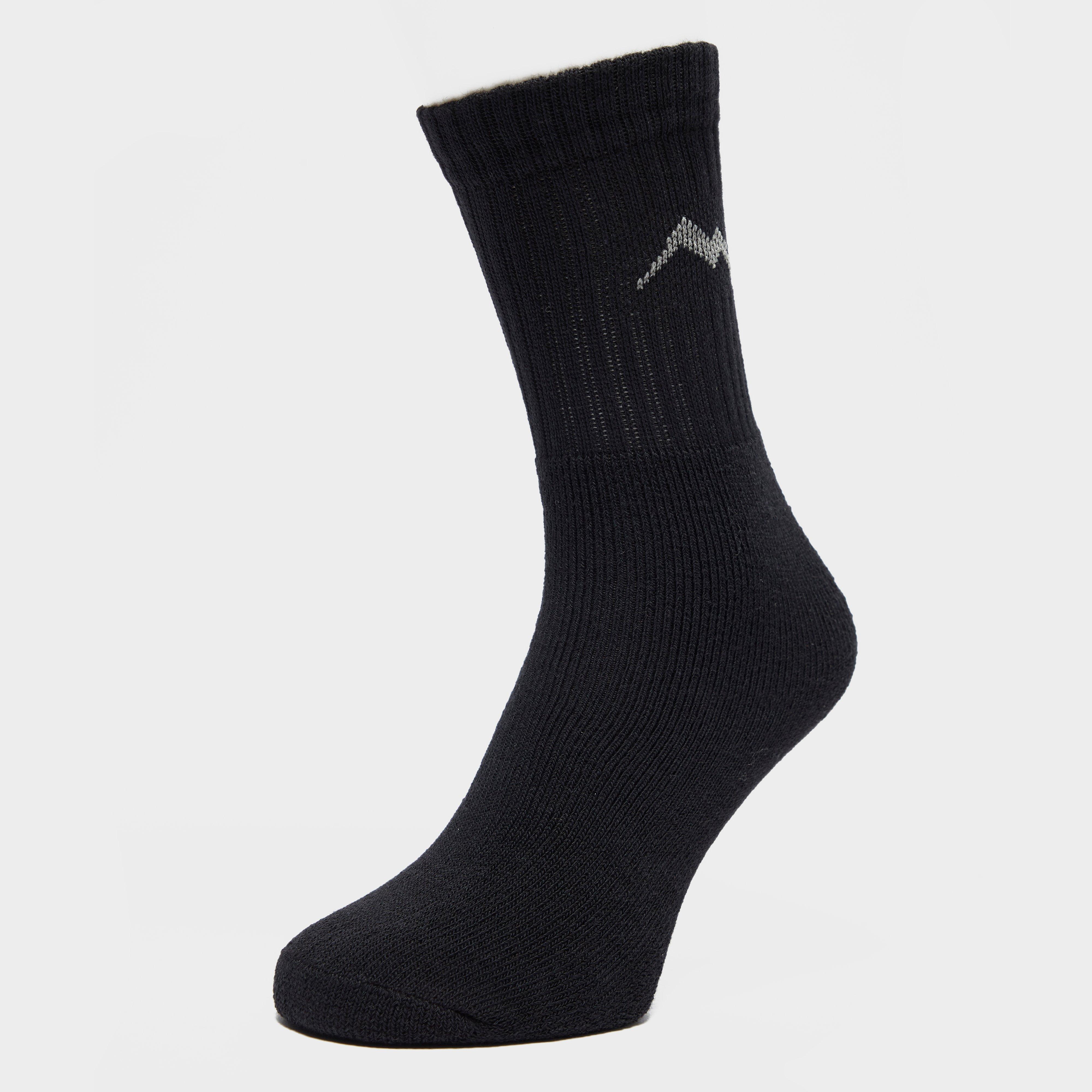 Peter Storm Men's Multi Activity Sports Sock - 3 Pack - Black, Black