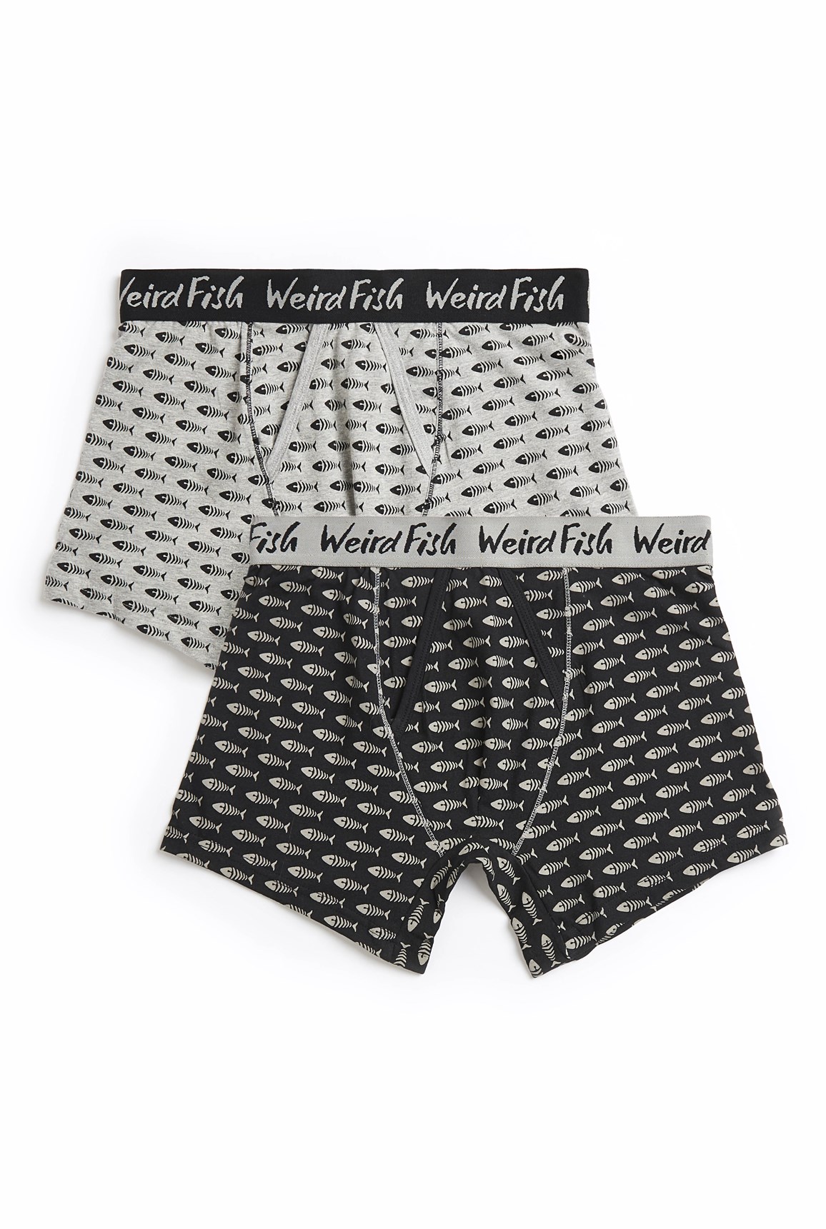 Weird Fish Lyman Boxer Shorts Twin Pack Black Size S