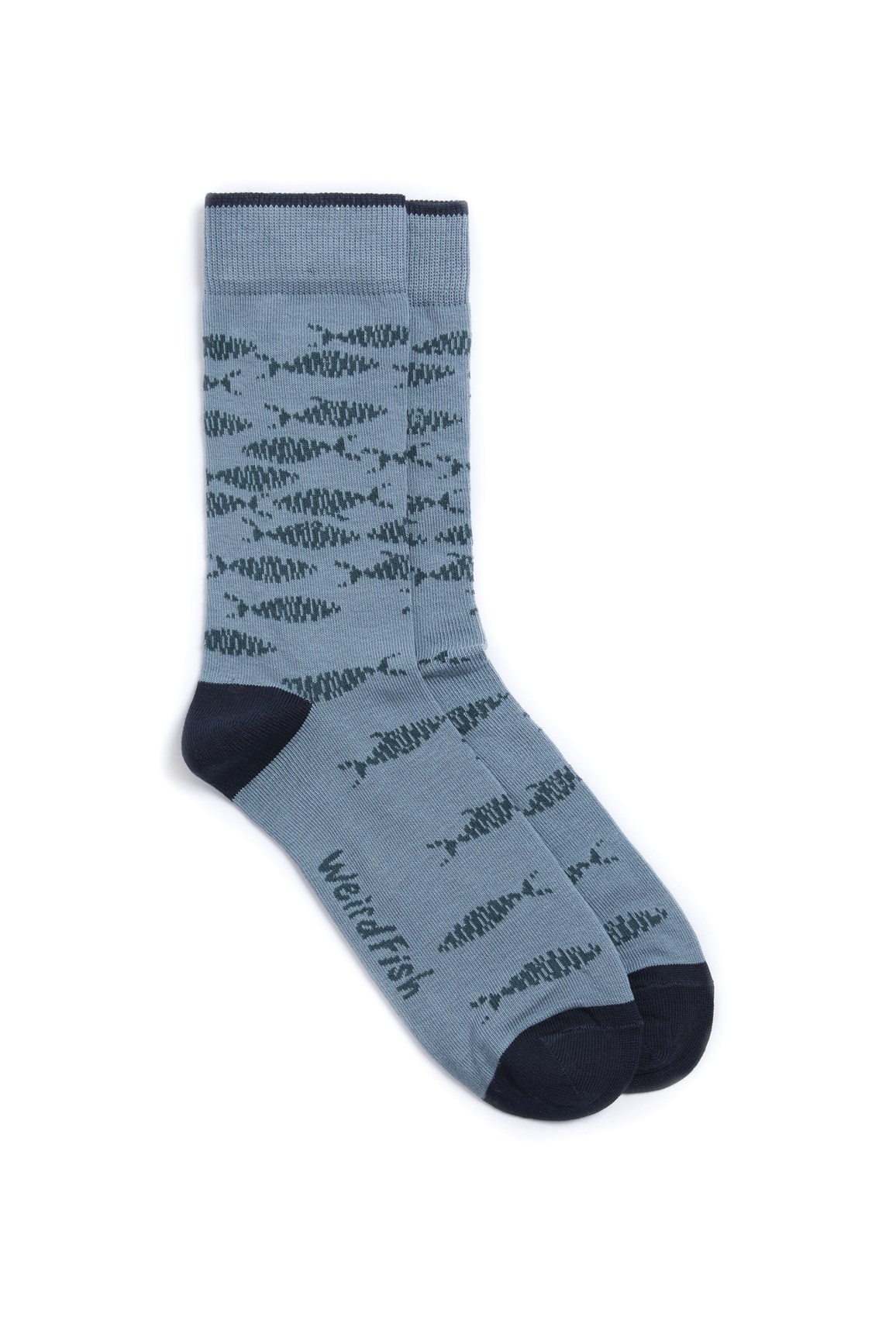 Weird Fish Tennison Socks Blue Mirage Size ONE