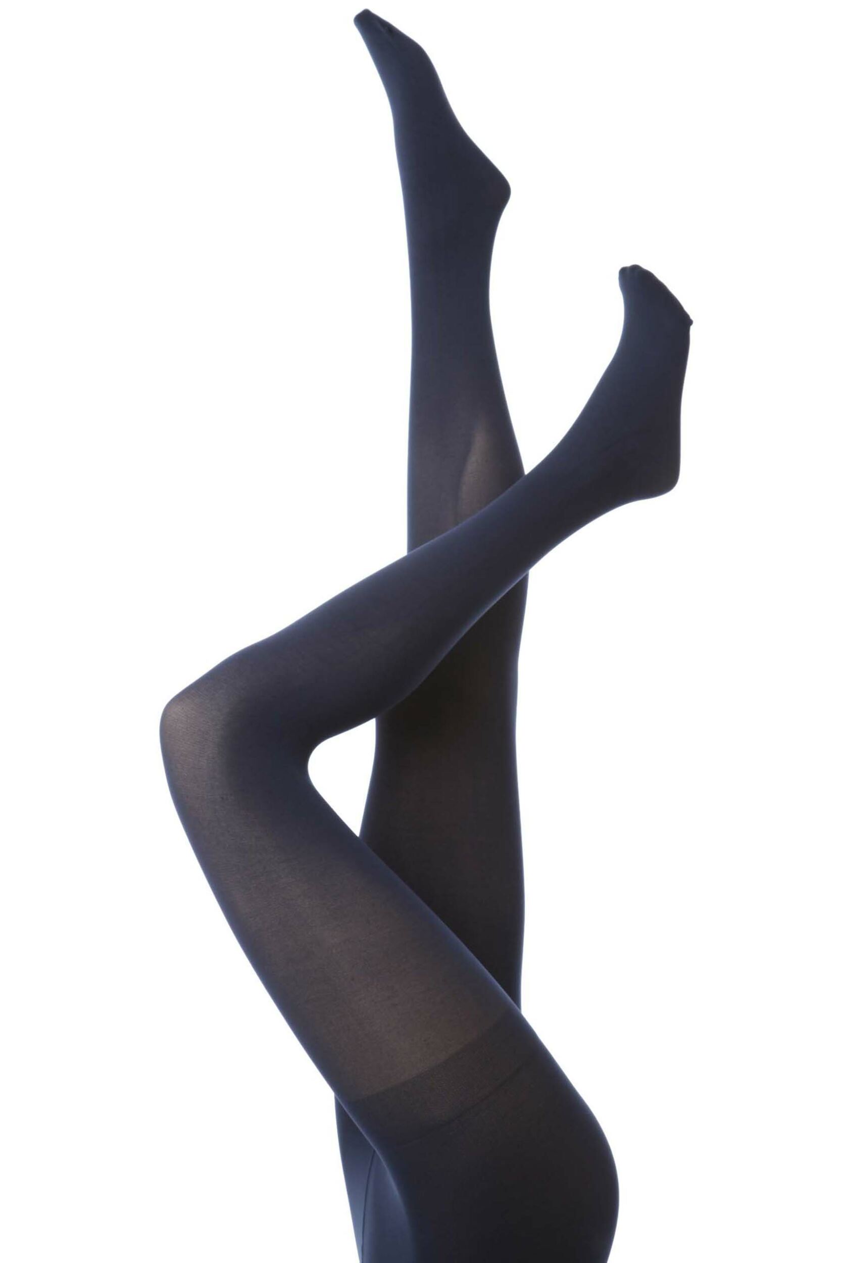 1 Pair Navy 60 Denier Opaque Tights Ladies Large - Charnos