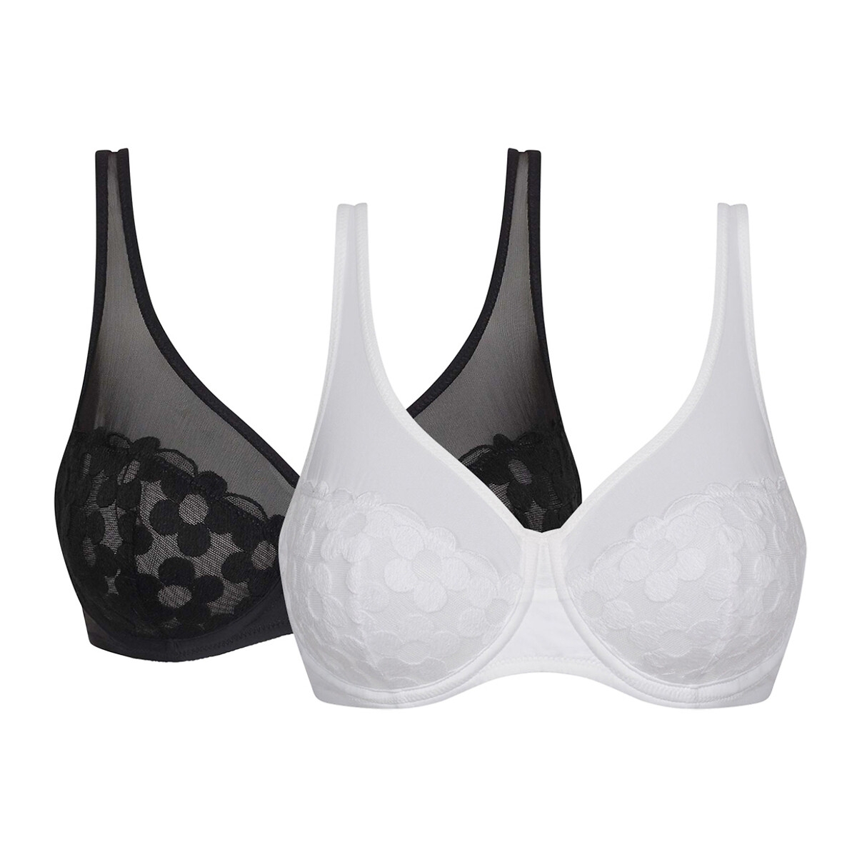 Pack of 2 Generous Mod Full Cup Bras