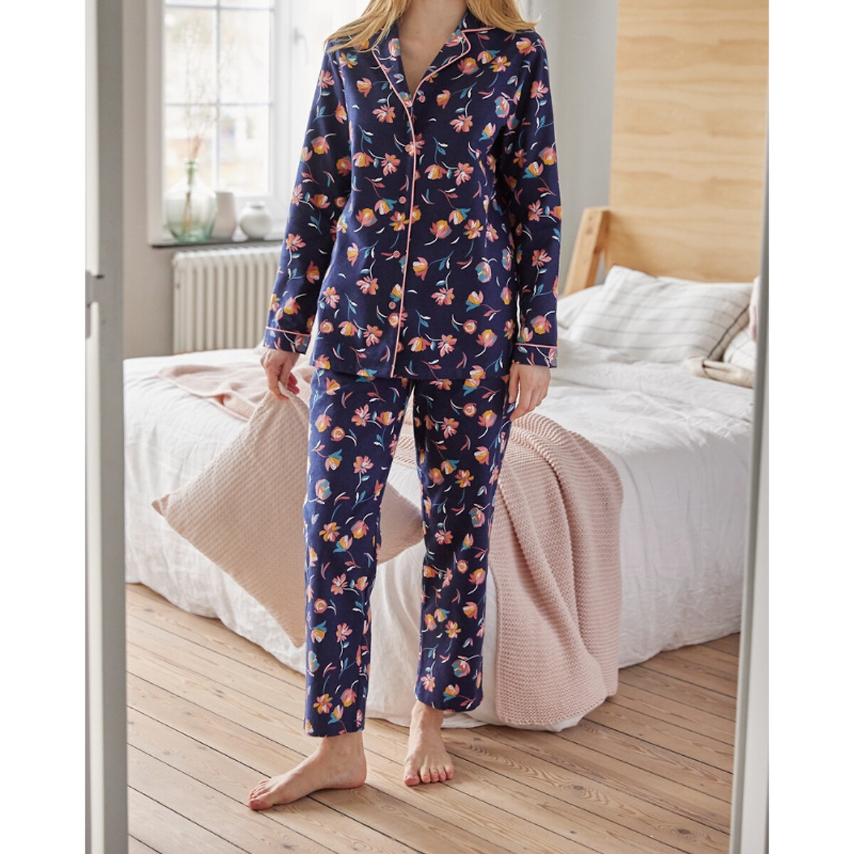 Cotton Flannel Pyjamas with Long Sleeves