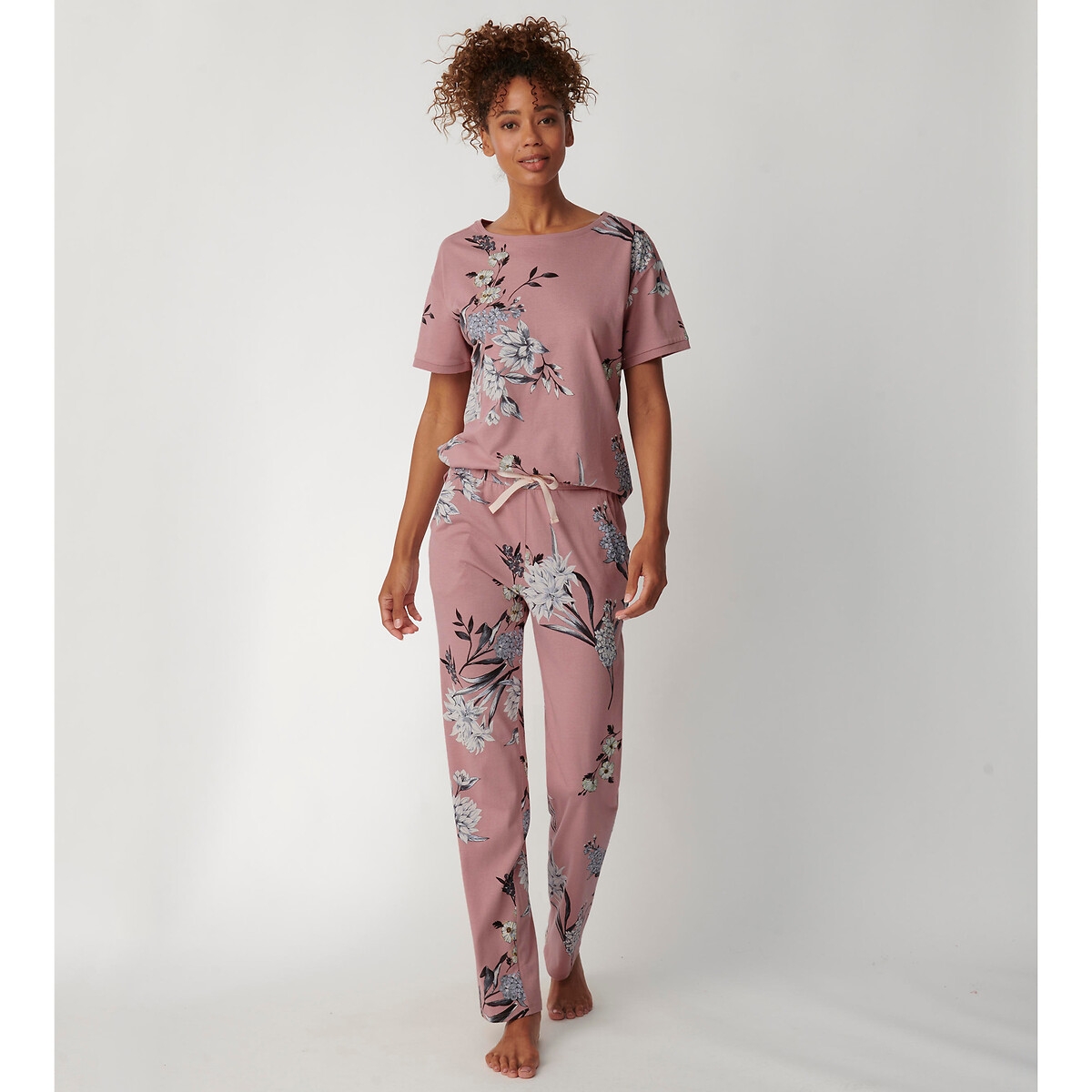Floral Print Cotton Pyjamas