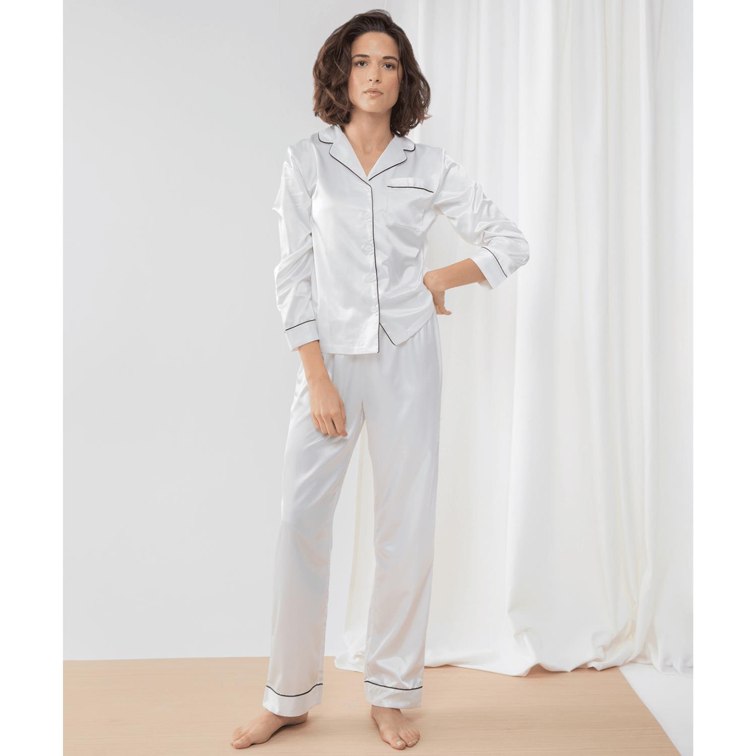 Womens Hortons England Satin Pyjama Set Size XL/XXL Blush Pink
